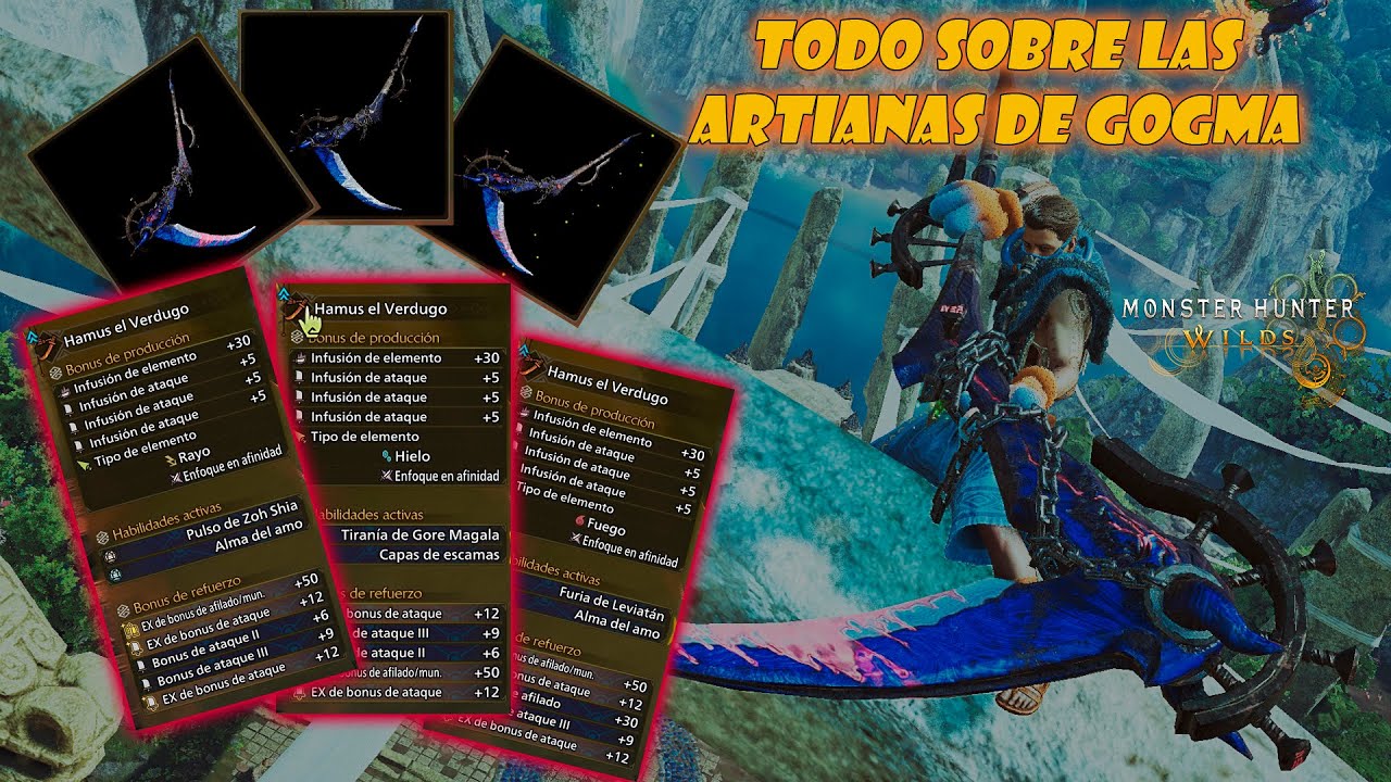 Guía completa de las artianas de Gogmazios | Monster Hunter Wilds #mhwilds #gogmazios #monsterhunter