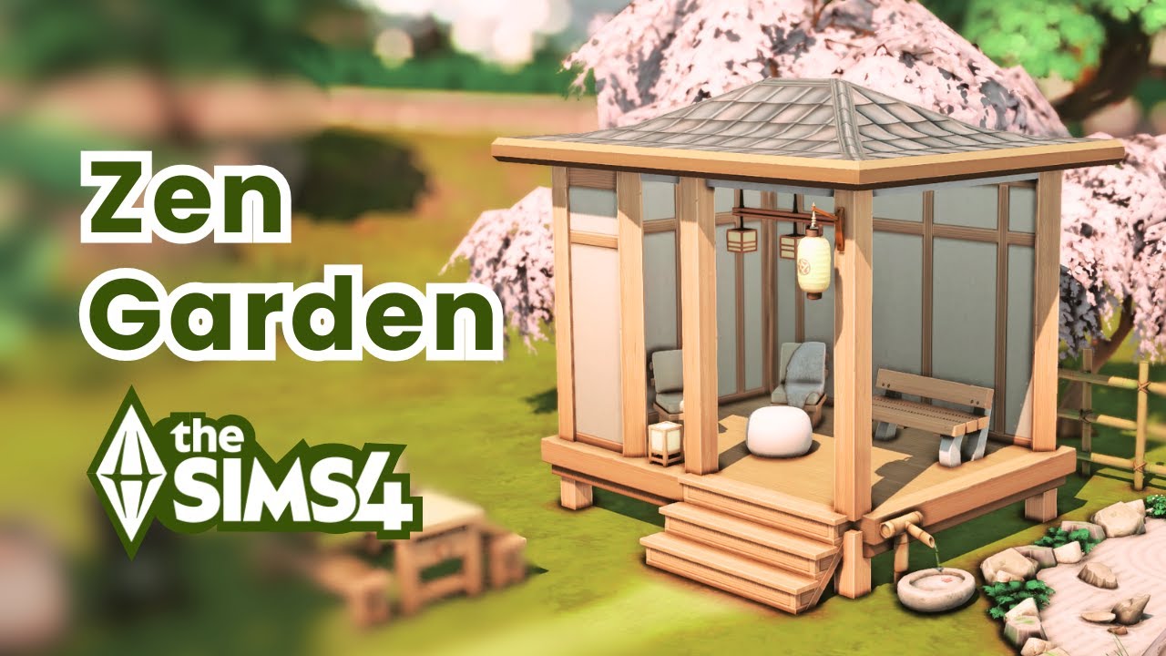 Zen Garden with Gazebo ⛩️ | Sims 4 Speed Build (No CC, Limited Pack)