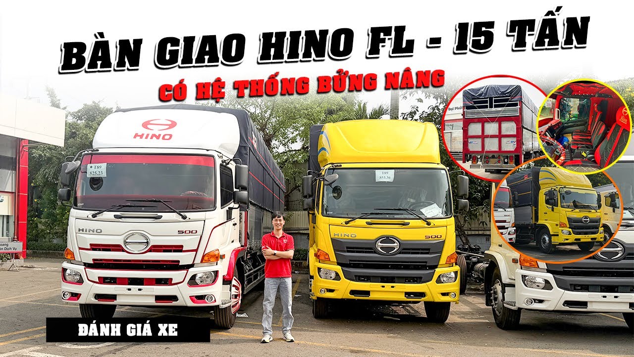 Đánh giá Hino 500 Series FL - 15 Tấn Thùng dài 9m4| So sánh thùng mui bạt bửng nâng thiết kế mới