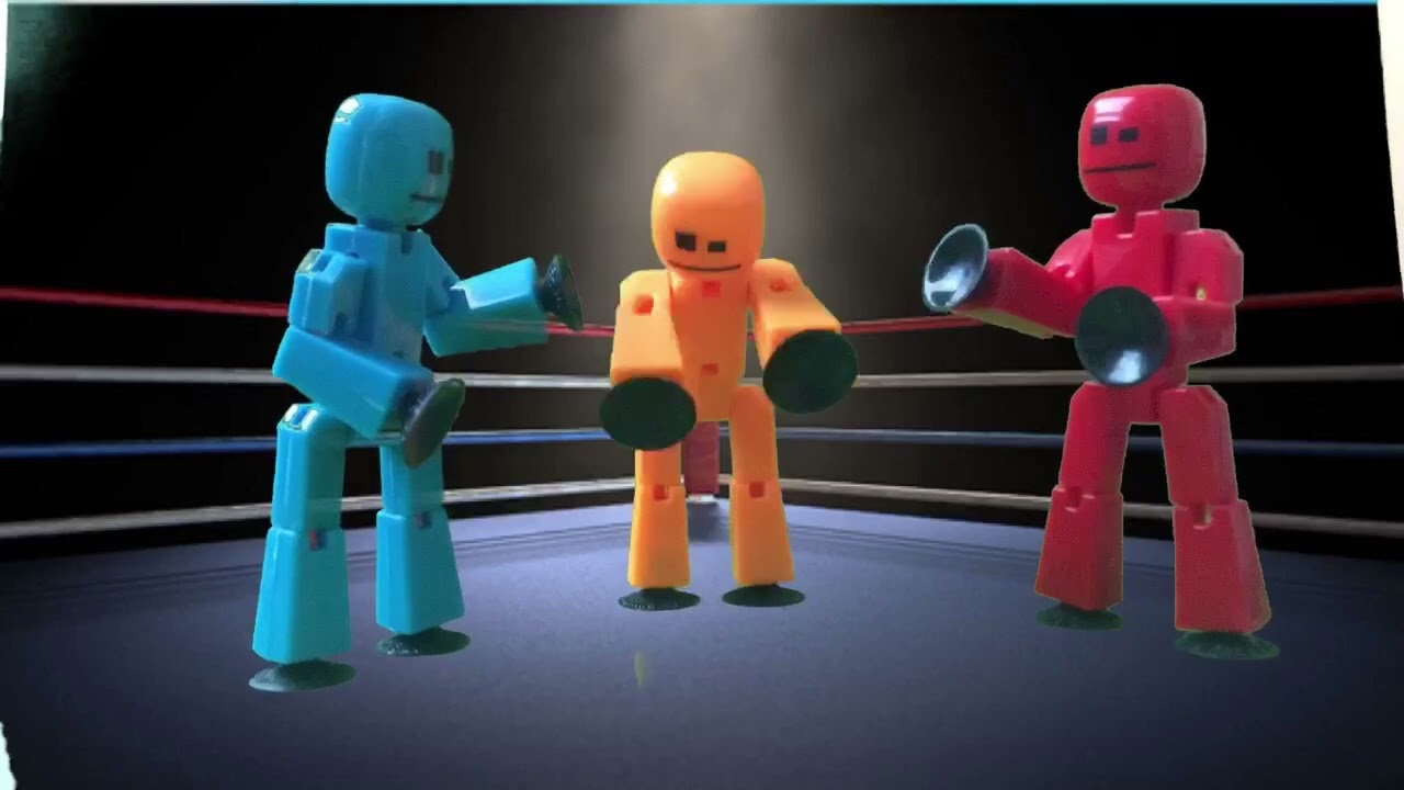 You’re watching “BOXING BOTS” with Stikbots! (Created by the Stikbot studios.)