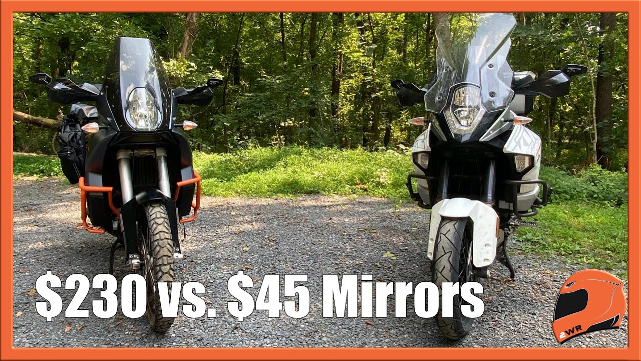 Expensive vs. Cheap ADV Motorcycle Mirrors | KTM Adventure Bikes