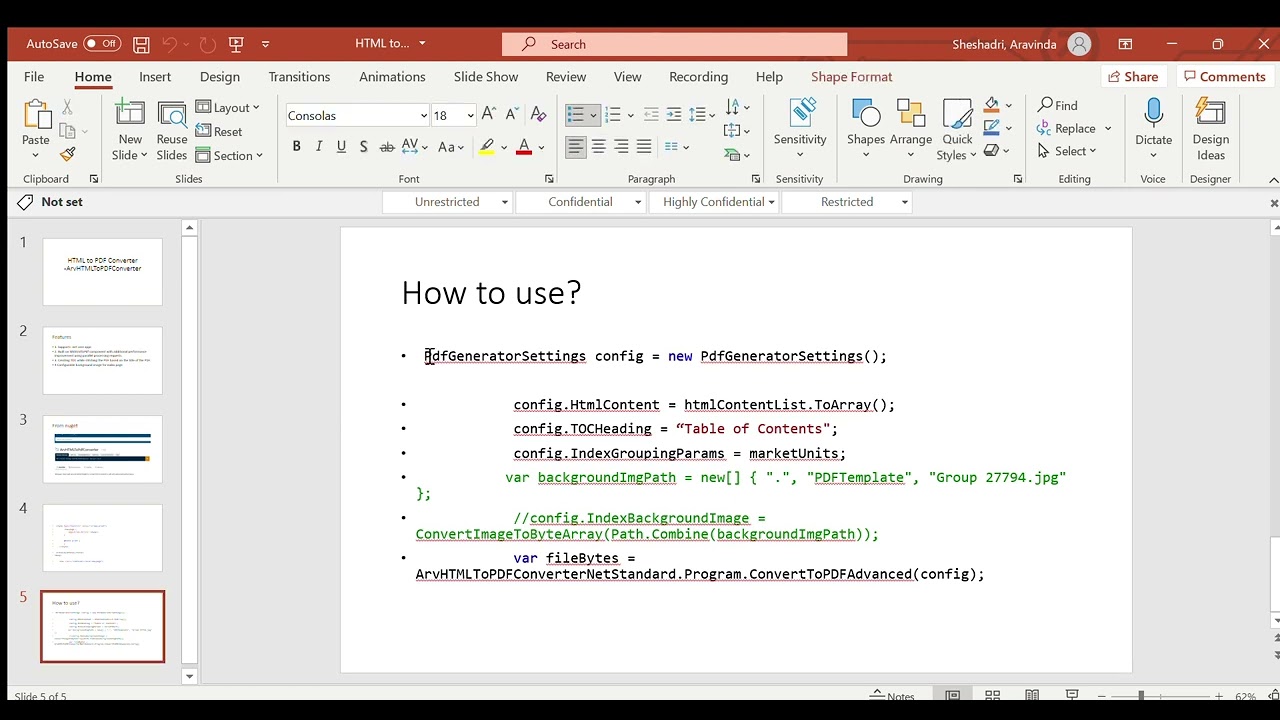 ArvHTMLToPdfConverter  - Advanced HTML to PDF converter