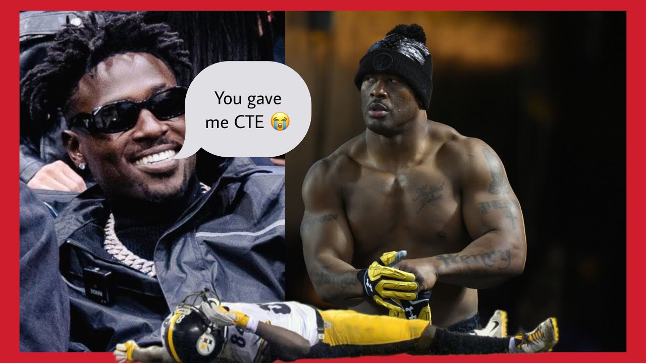 Antonio Brown Claims He Got CTE From James Harrison's Helmet!