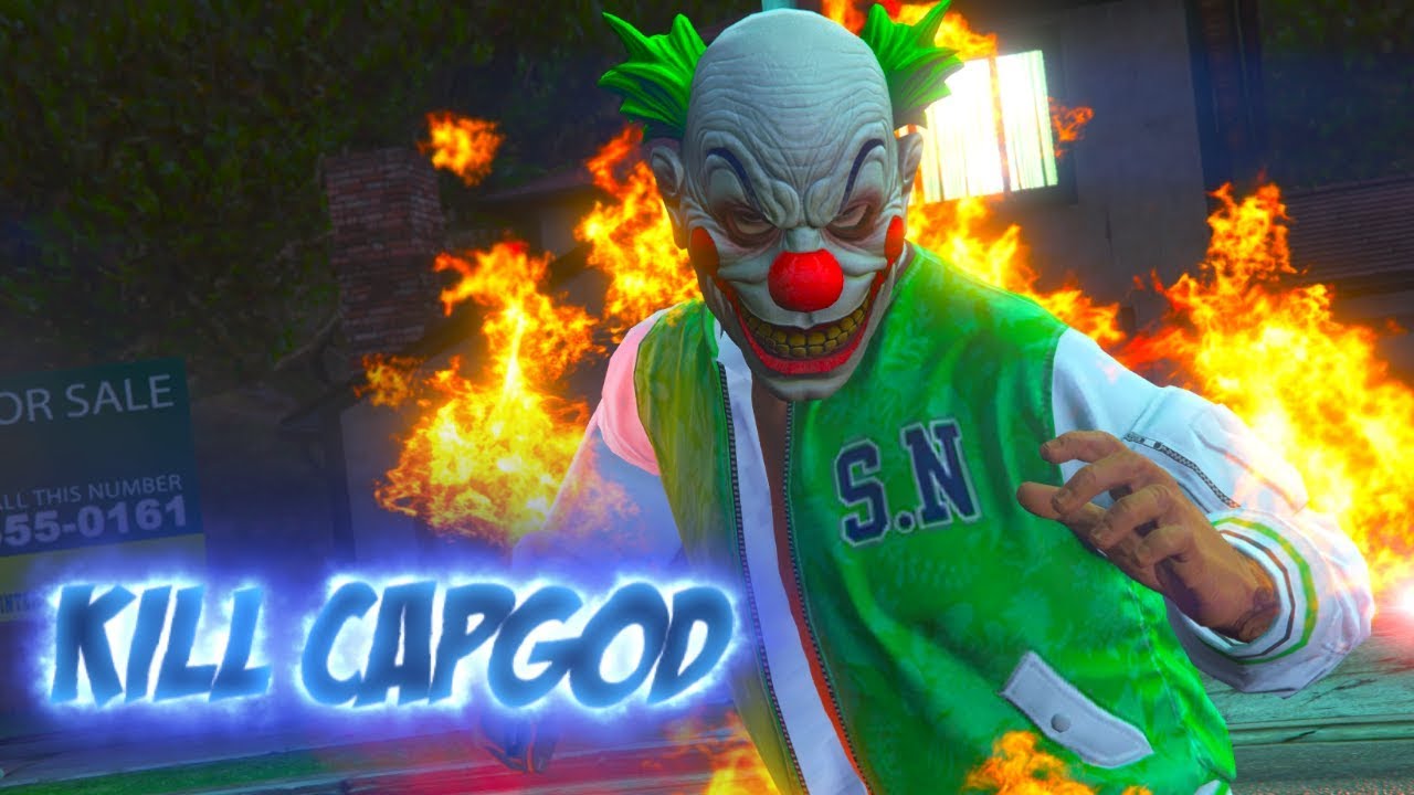 SUPER EVIL CLOWN MAKAES DEX KILL CAPGOD (GTA 5 RP SKIT)