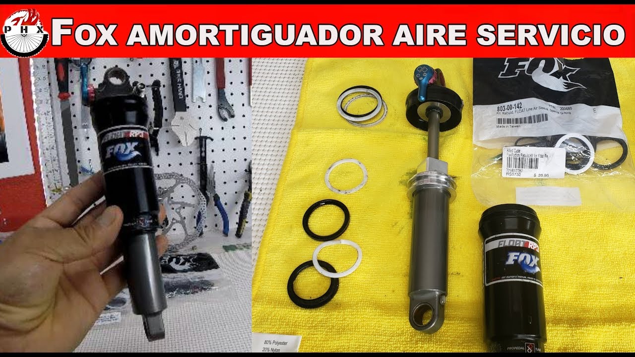 MANTENIMIENTO FOX AMORTIGUADOR AIRE TRASERO BICICLETA /SHOCK FOX FLOAT SERVICE