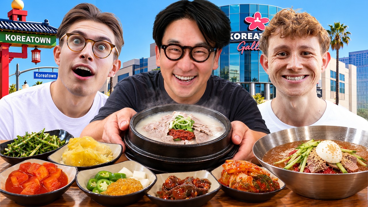 Korean Dad Introduces Brits to LA K-Town!