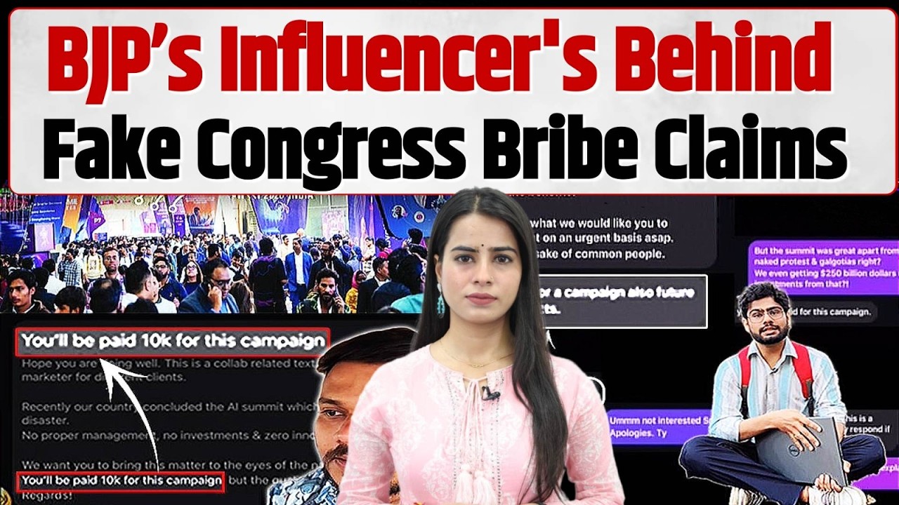 BJP Influencers Caught in Fake Congress Bribe Narrative Over AI Summit