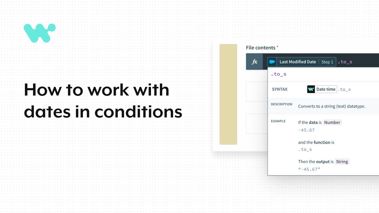 How to work with dates in conditions