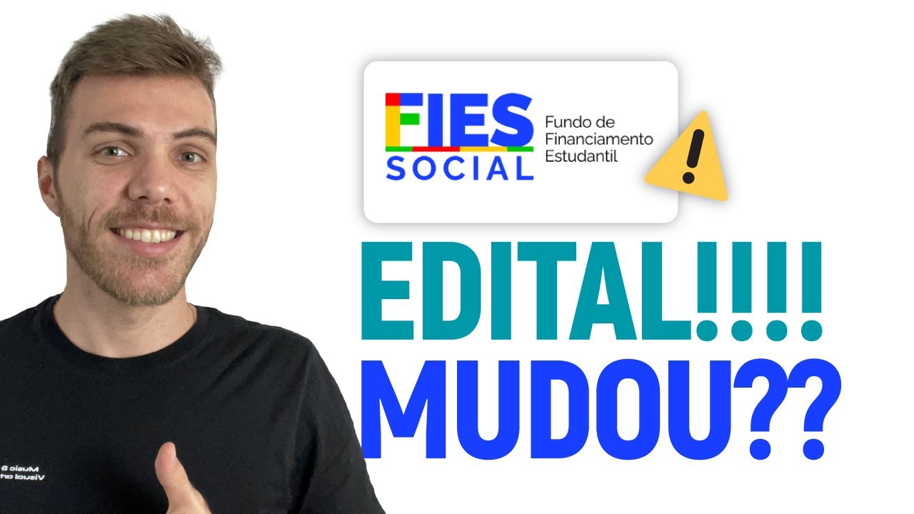 FIES 2026: SAIU O EDITAL! MUDOU ALGO? Datas das Inscrições!