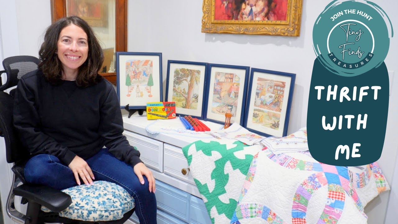 Thrift With Me! Join The Hunt! Goodwill & Estate Sale Success! Quilt Lovers Gather 'Round!
