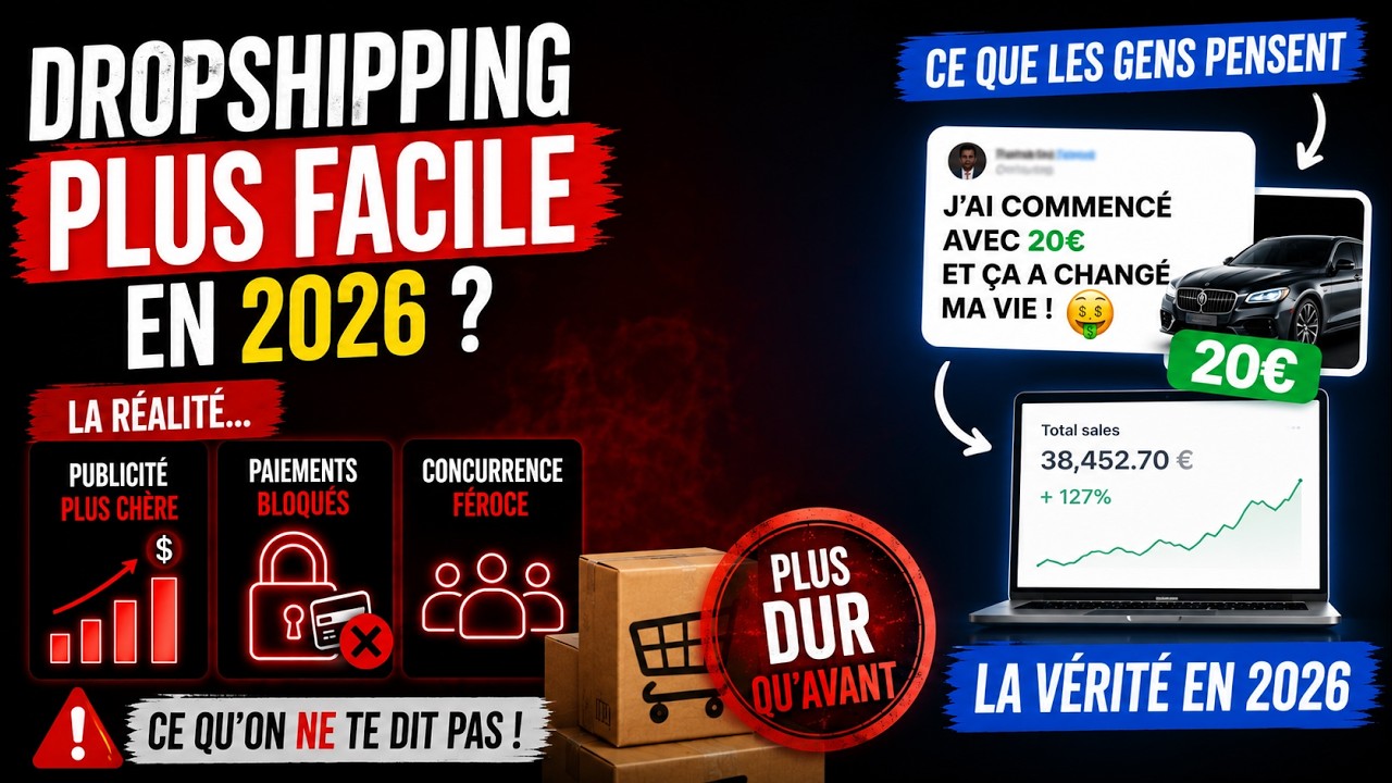 🚀 Le Dropshipping en 2026 n&rsquo;a jamais &eacute;t&eacute; aussi facile 🤯