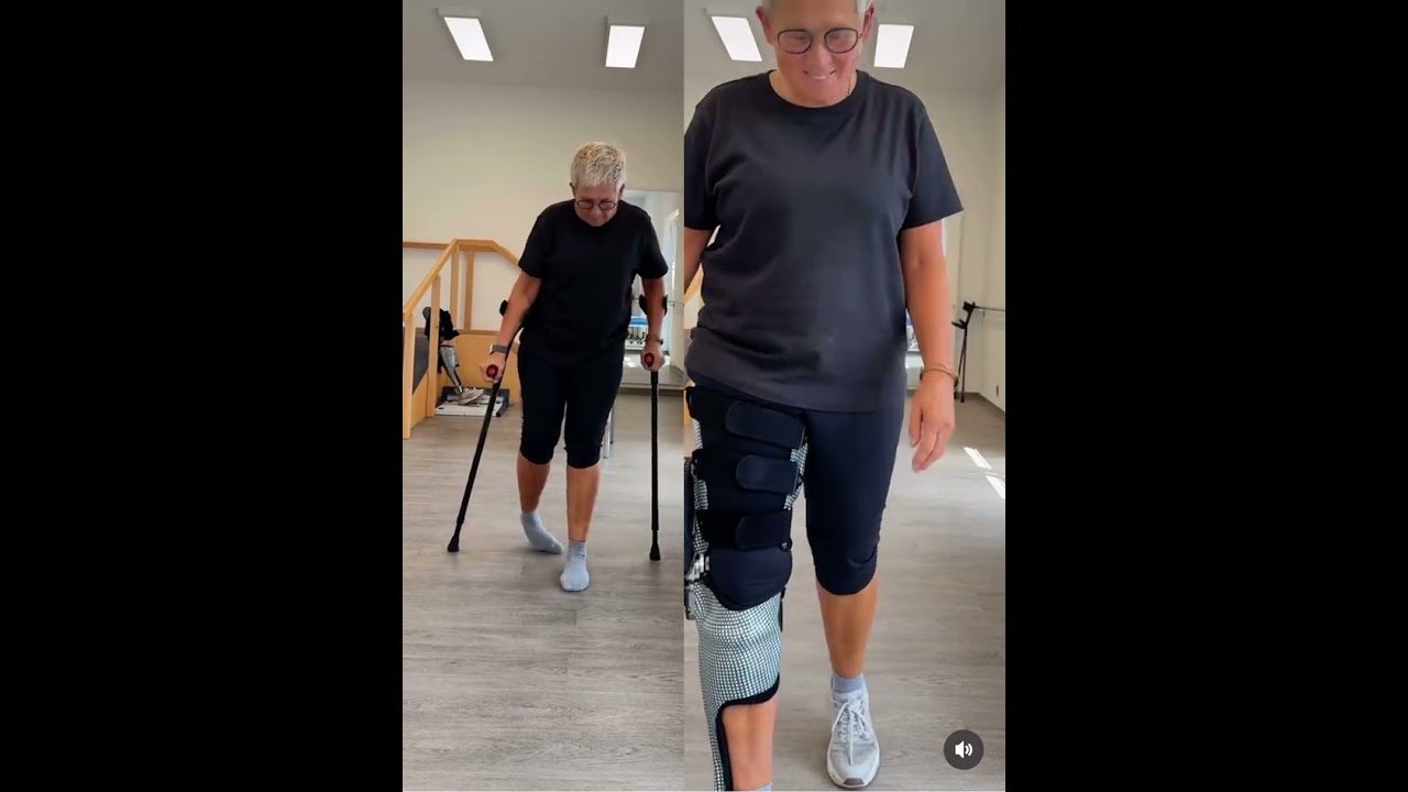 C-Brace von ottobock bei gel&auml;hmten Bein