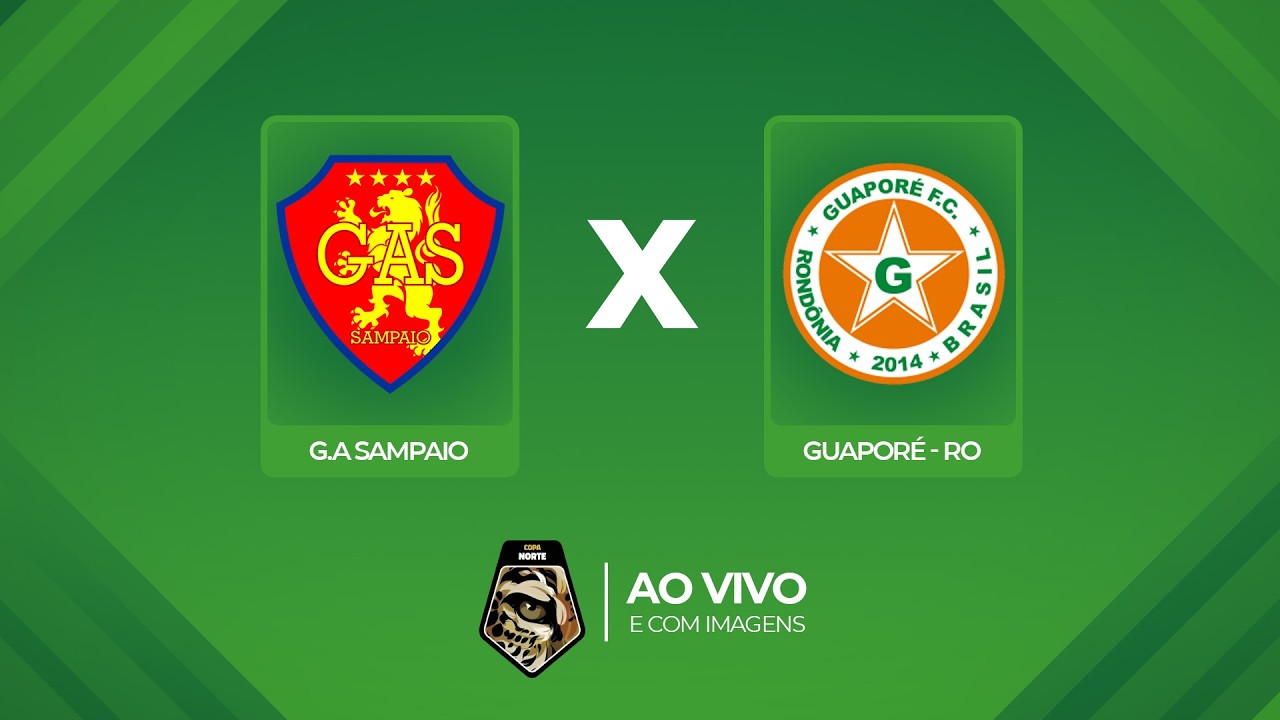 🔴 AO VIVO E COM IMAGENS: G.A SAMPAIO X GUAPOR&Eacute;(RO) | COPA NORTE 2026