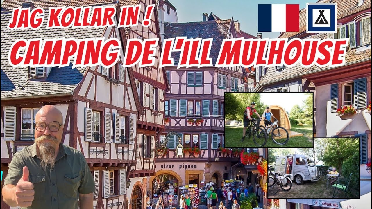Kollar in en camping i Alsace, Frankrike, Camping del'Ill of Mulhouse. Överraskande bra & bra pris.