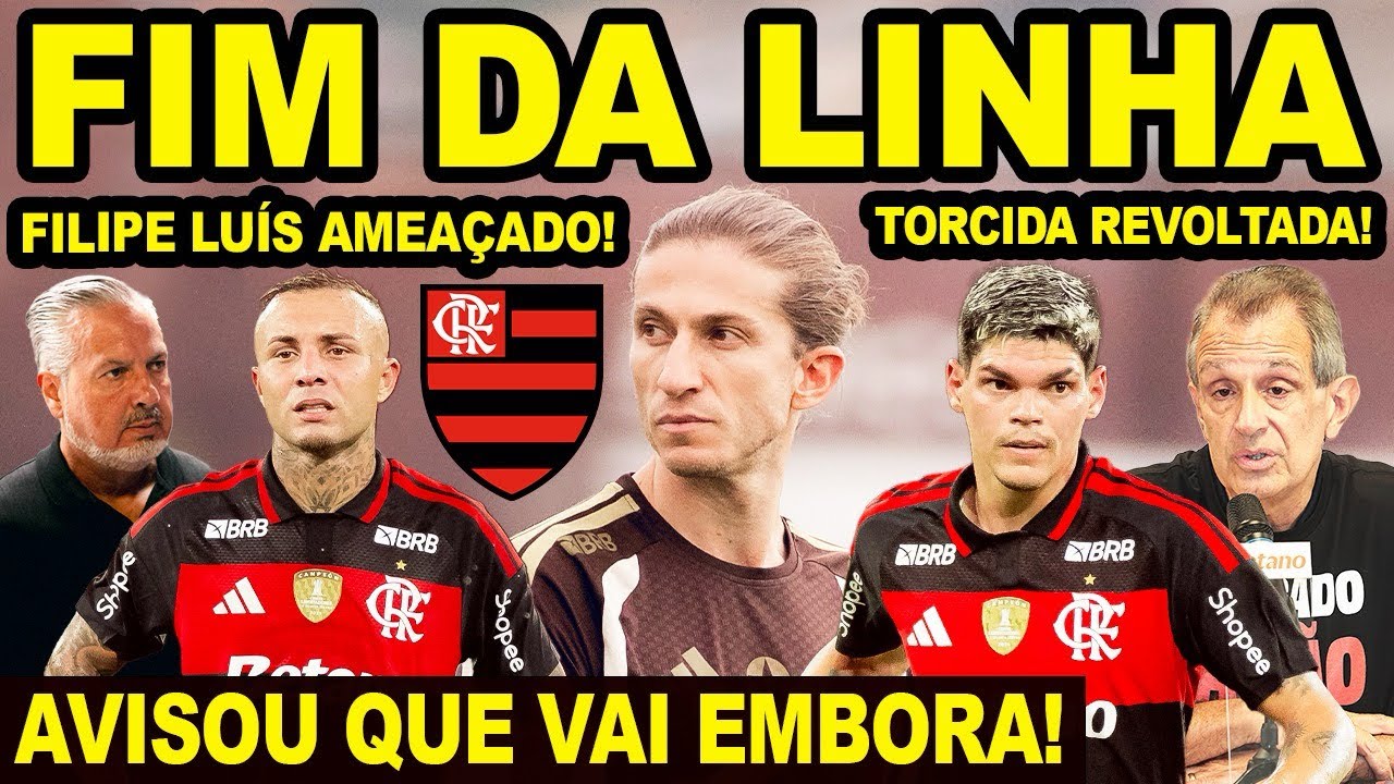 ACABOU! ELE JÁ AVISOU QUE VAI EMBORA DO FLAMENGO! FILIPE LUIS MUITO PRESSIONADO! DESABAFO! E+