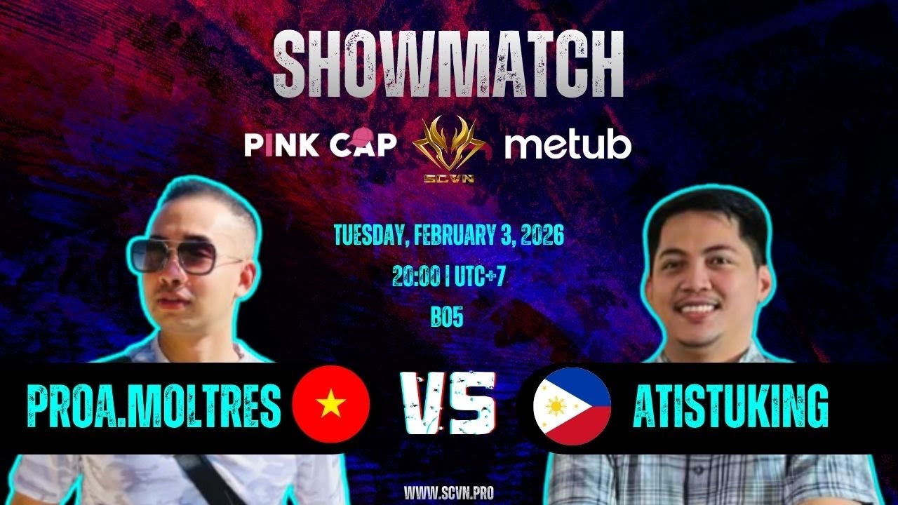[Live] Showmatch Vietnam - Philippines | Moltres (Z) vs Atitusking (P) | Ladder map BO5