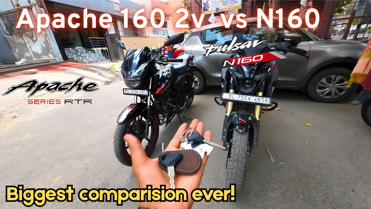 Pulsar N160 vs Apache RTR 160 2v | Which one to buy in 2025? 