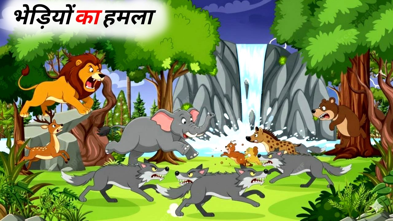 Bhediyon Ka Hamla Jungle Me | Janvaron Ki Kahaniyan | Story In Hindi | ‎@BkidsTv757