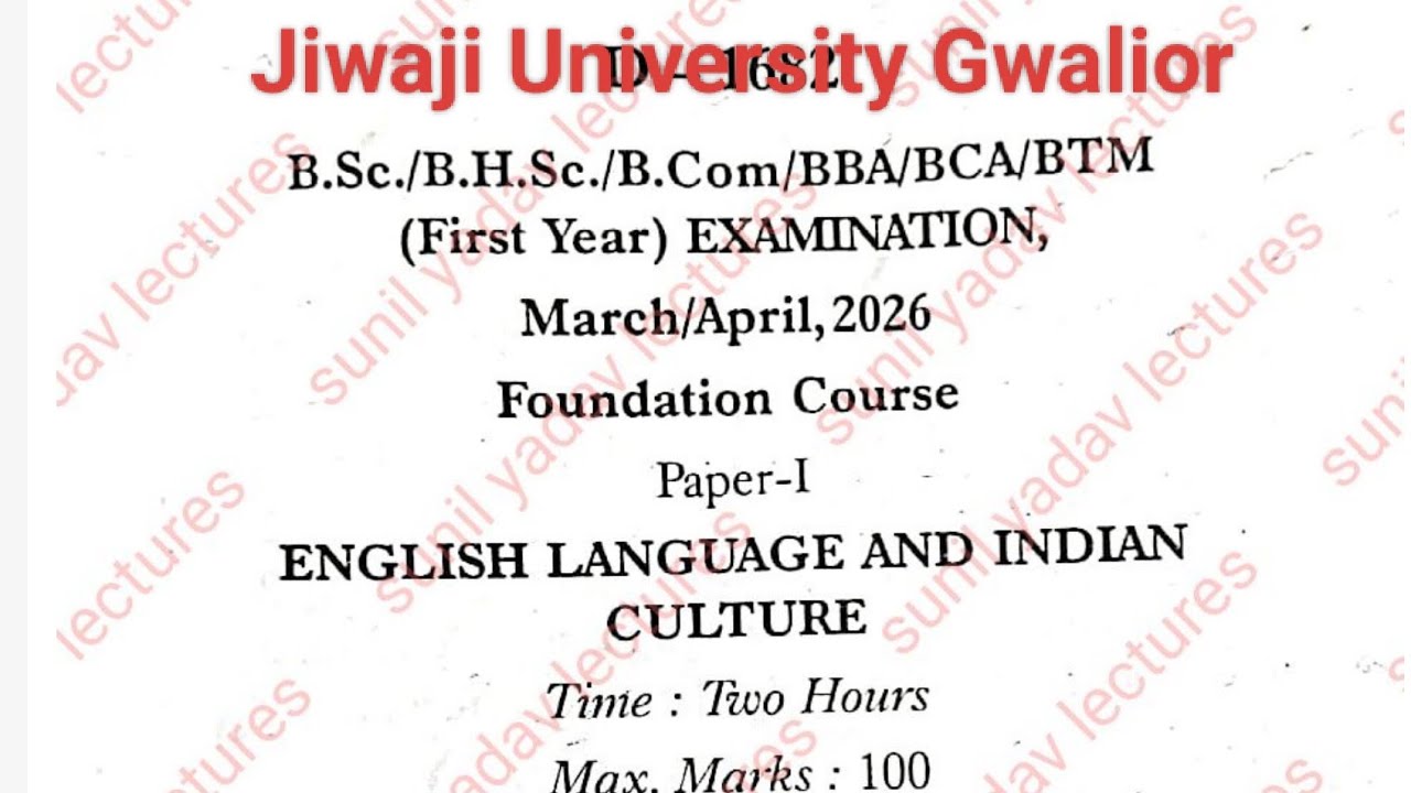 Ba,bsc,bcom, bba 1st Year English Language & Culture Important Questions 2026,1st year english 2026