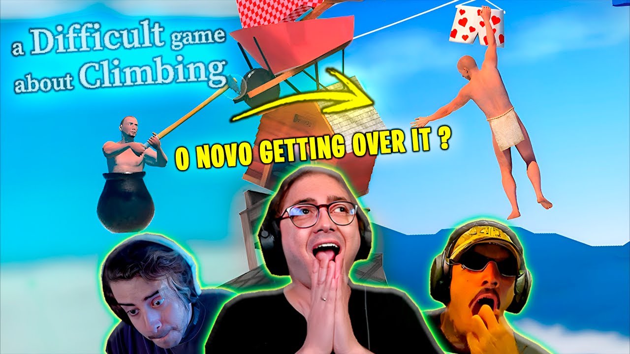 OS MELHORES RAGES DO NOVO GETTING OVER IT - A DIFFICULT GAME ABOUT CLIMBING