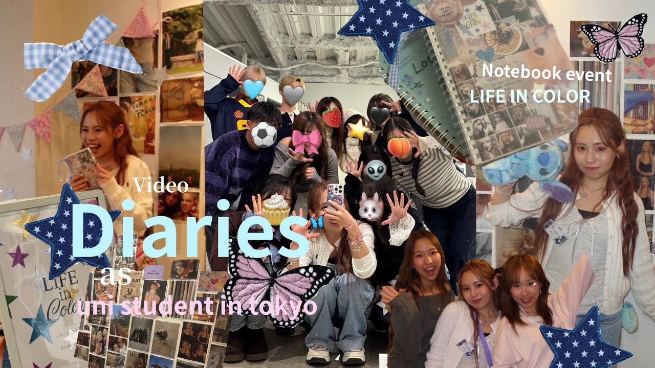 【VLOG】ノートでみんなの好きを繋げたい❕📓🦋💌🤍LIFE IN COLOR 💐🩵人生で1番愛を感じた日🐰