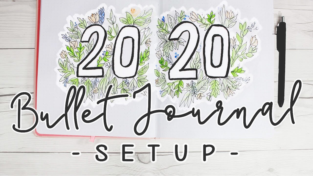 2020 Bullet Journal Setup // Beginners Bullet Journal // Yearly Journal Setup // Veronica Marie