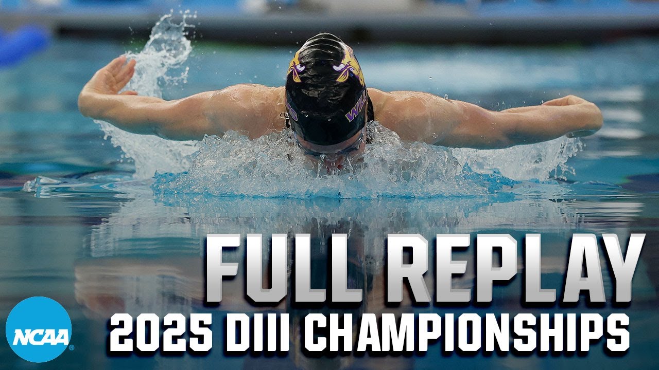2025 NCAA DIII swimming and diving championship: Day two full replay