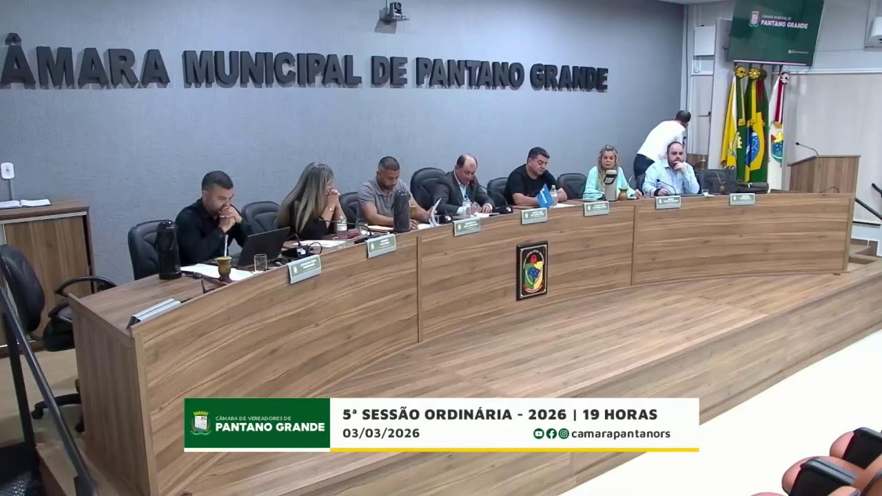 5ª Sessão Ordinária de 2026 - 03/03/2026 - 19h
