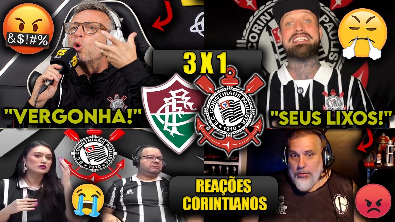 REA&Ccedil;&Otilde;ES dos CORINTIANOS - FLUMINENSE 3x1 CORINTHIANS - BRASILEIR&Atilde;O 2026 - REACT VAMOS RIR DO TIM&Atilde;O!
