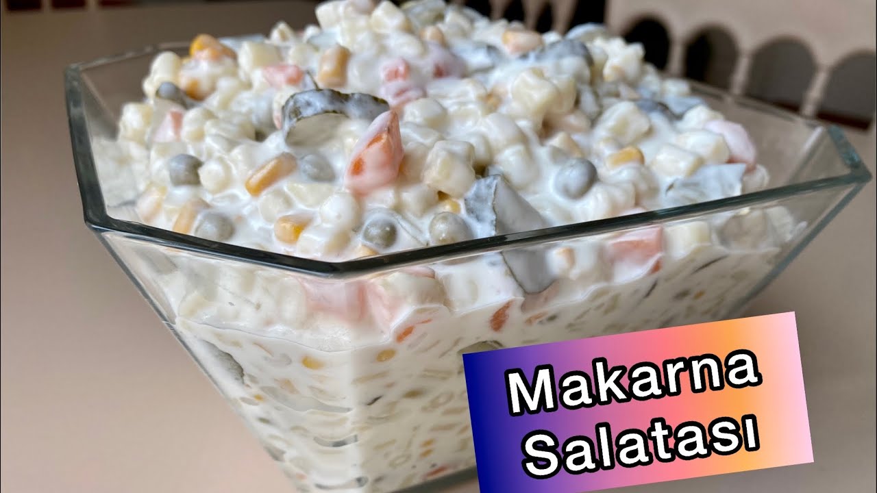5 DAKİKADA HAZIR OLAN LEZZETLİ MAKARNA SALATASI🙌🏻Makarna Salatası Nasıl Yapılır?|Amerikan Salatası