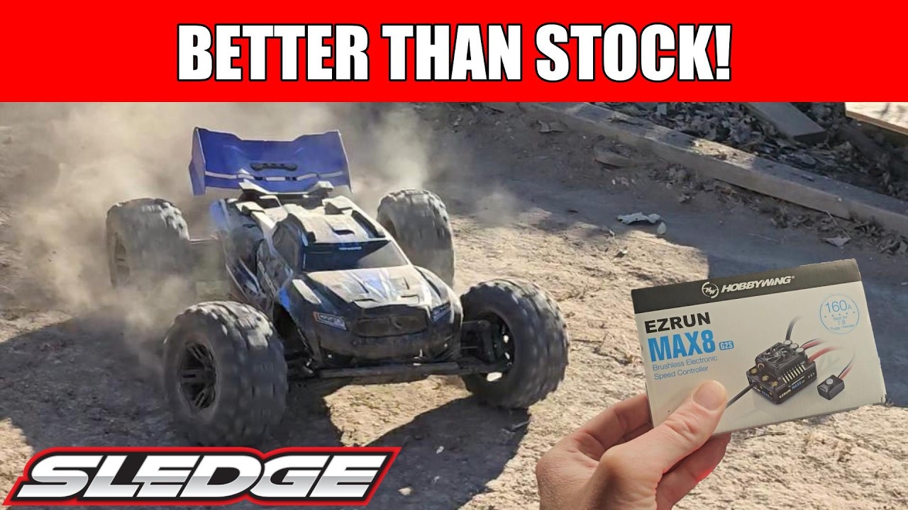 TRAXXAS SLEDGE - Hobbywing MAX8 ESC UPGRADE
