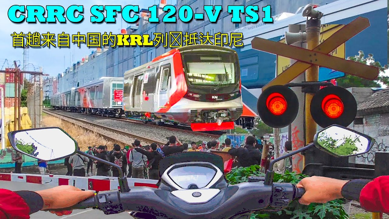RAMAINYA Tanjung Priok Saat Kereta KRL CRRC SFC 120-V China Pertama 2025 Mendarat !!