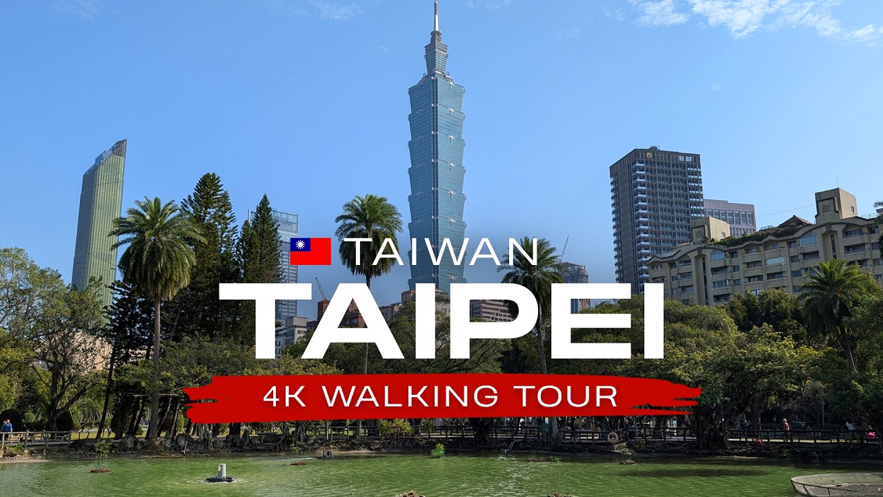 Taipei, Taiwan 4K 🇹🇼 Walking Tour | Downtown City Life & Taipei 101