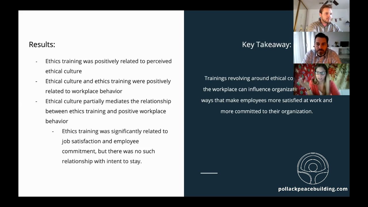 Study Finds Training Boosts Job Satisfaction | Pollack Peacebuilding