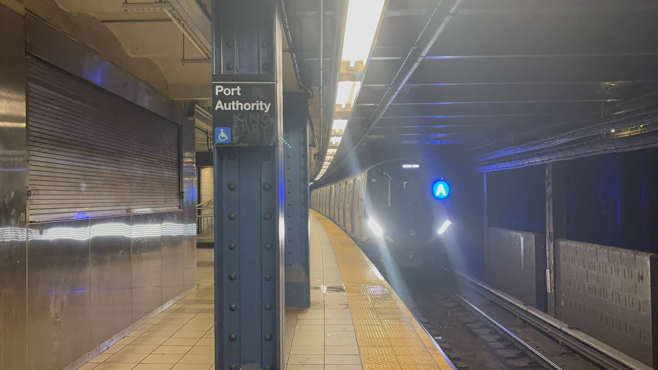 (A)(C)(E) Train Action At 42 St Port Authority Bus Terminal 