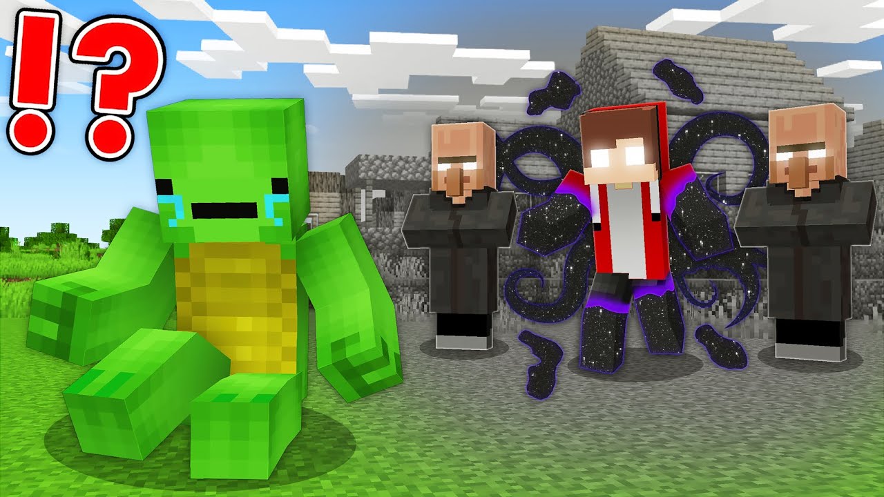 JJ Became Shadow and Kick Mikey Out of the Village in Minecraft - Maizen