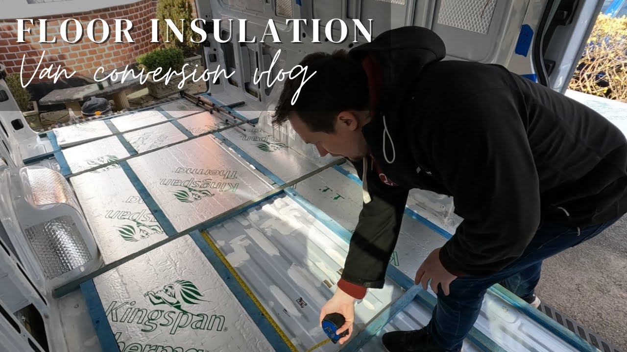 DIY Van Conversion Part 8 | Installing floor battens & insulation | Wendy & Emils