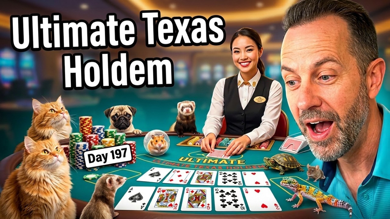 Will Our LUCKY Pets Help Us WIN at Texas Holdem Today?