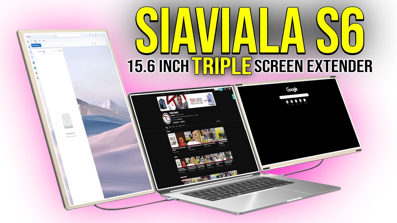 Ultimate laptop Setup - Siaviala S6 triple screen extender