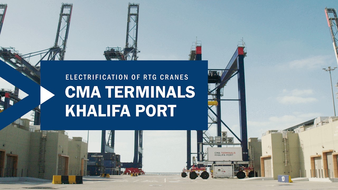 RTG Electrification at CMA Terminals Khalifa Port | Port Solutions by VAHLE