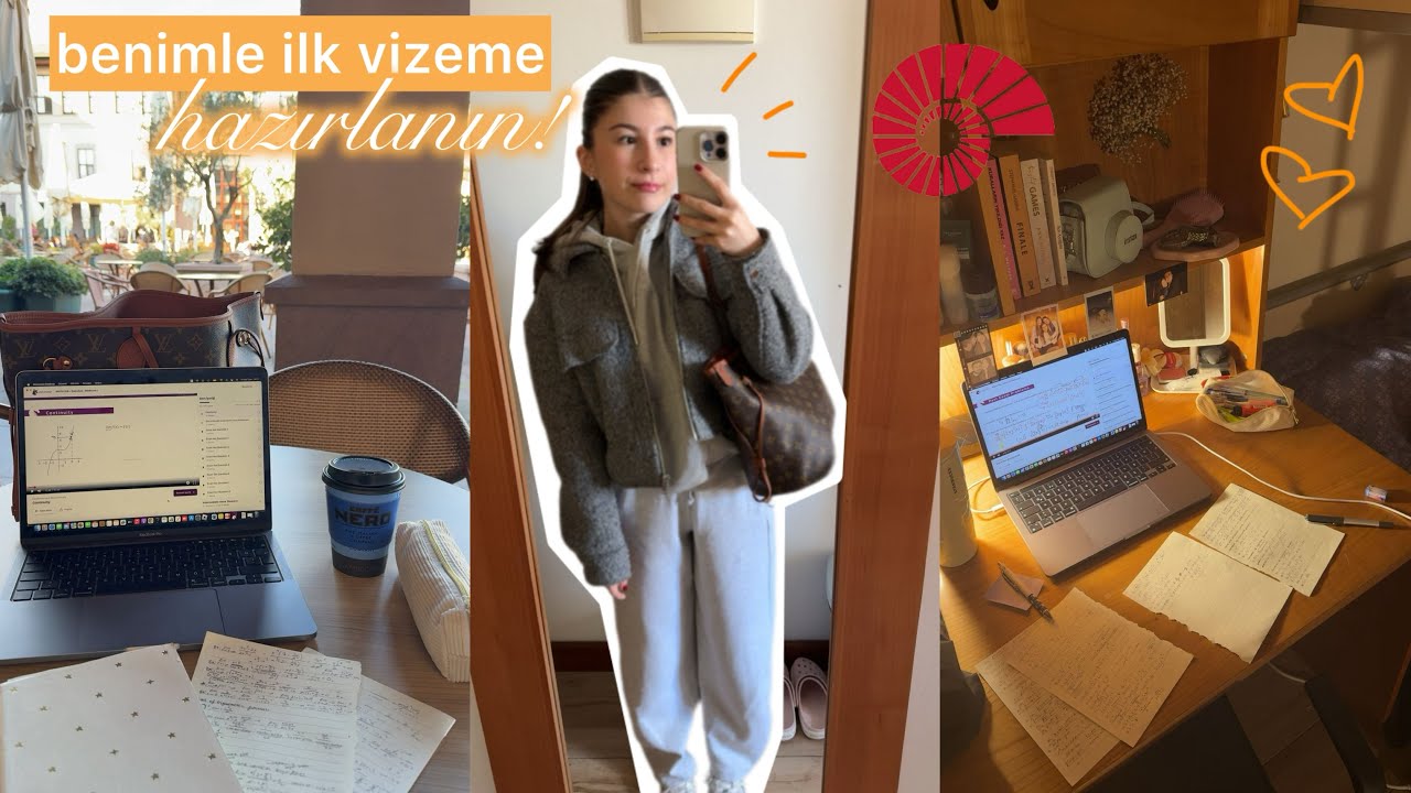 ilk vizeme hazırlanıyorum! 💆‍♀️ | bol sohbetli vlog, ders çalışma rutinim