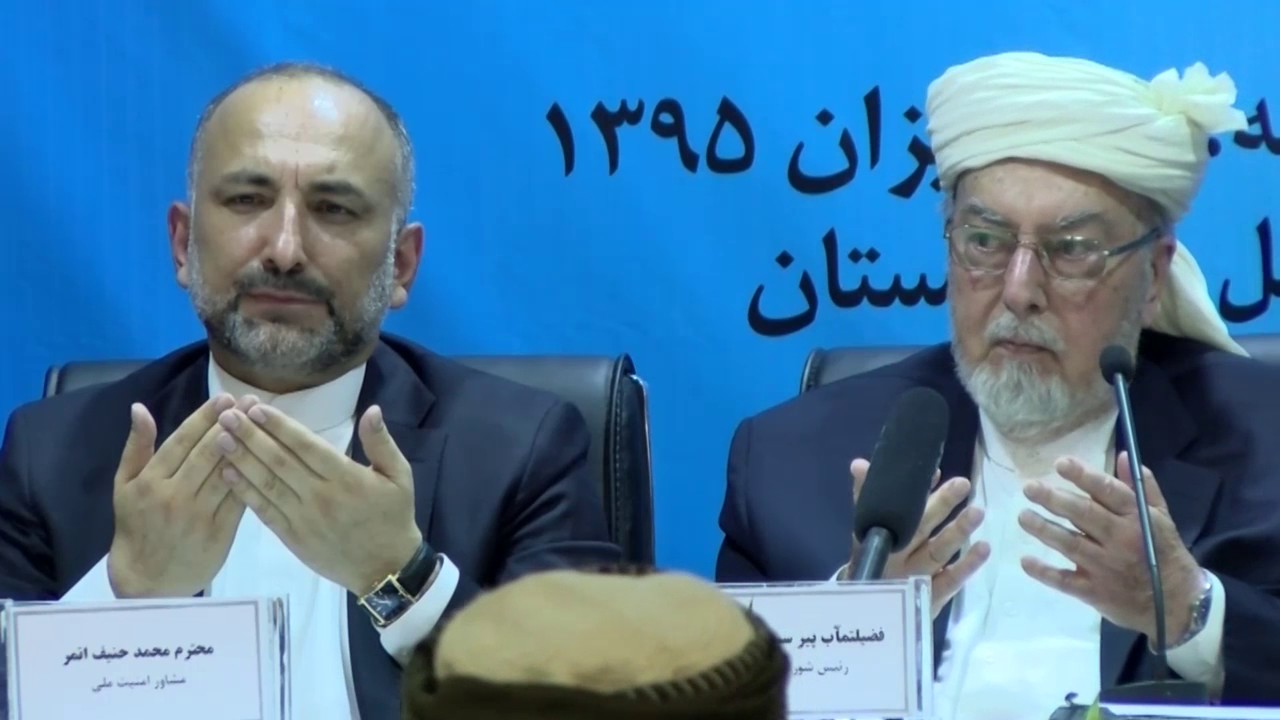 غنی: پیر گیلانی دستاورد های قابل ملاحظۀ در بخش صلح داشته‌است