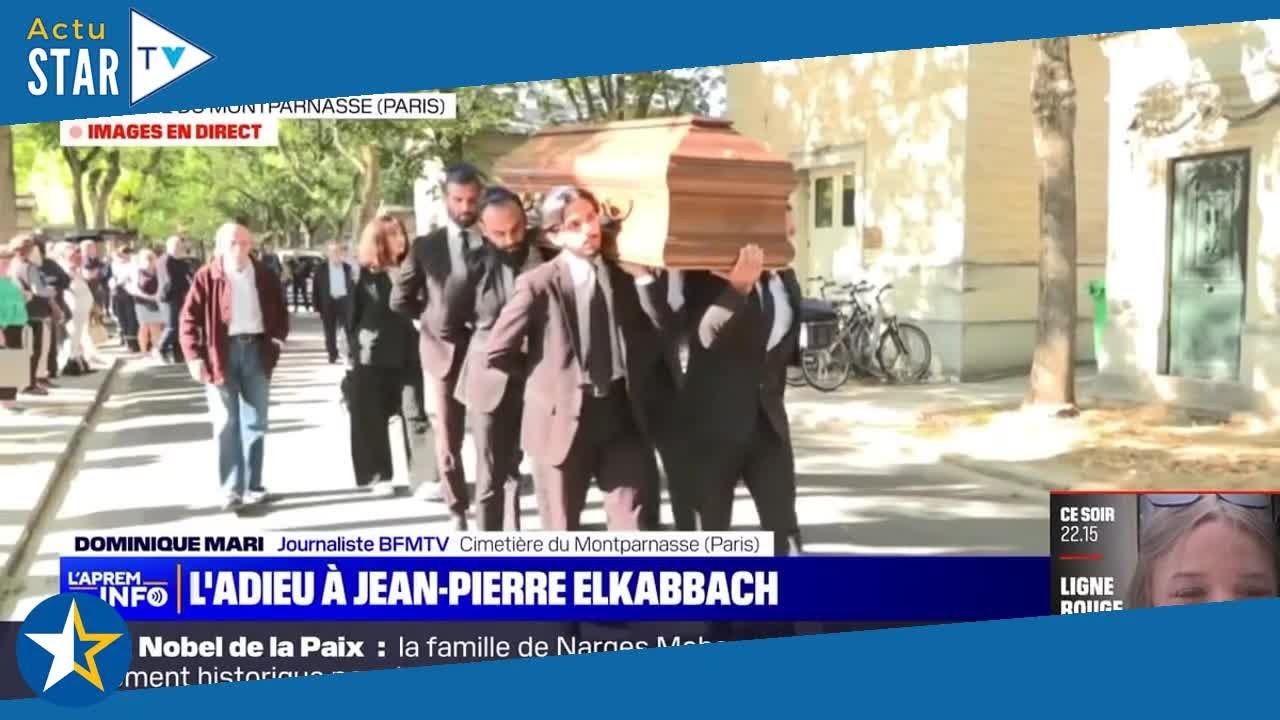 Obs&egrave;ques de Jean Pierre Elkabbach  Brigitte Macron, Claude Chirac, Michel Drucker    Ils lui disent