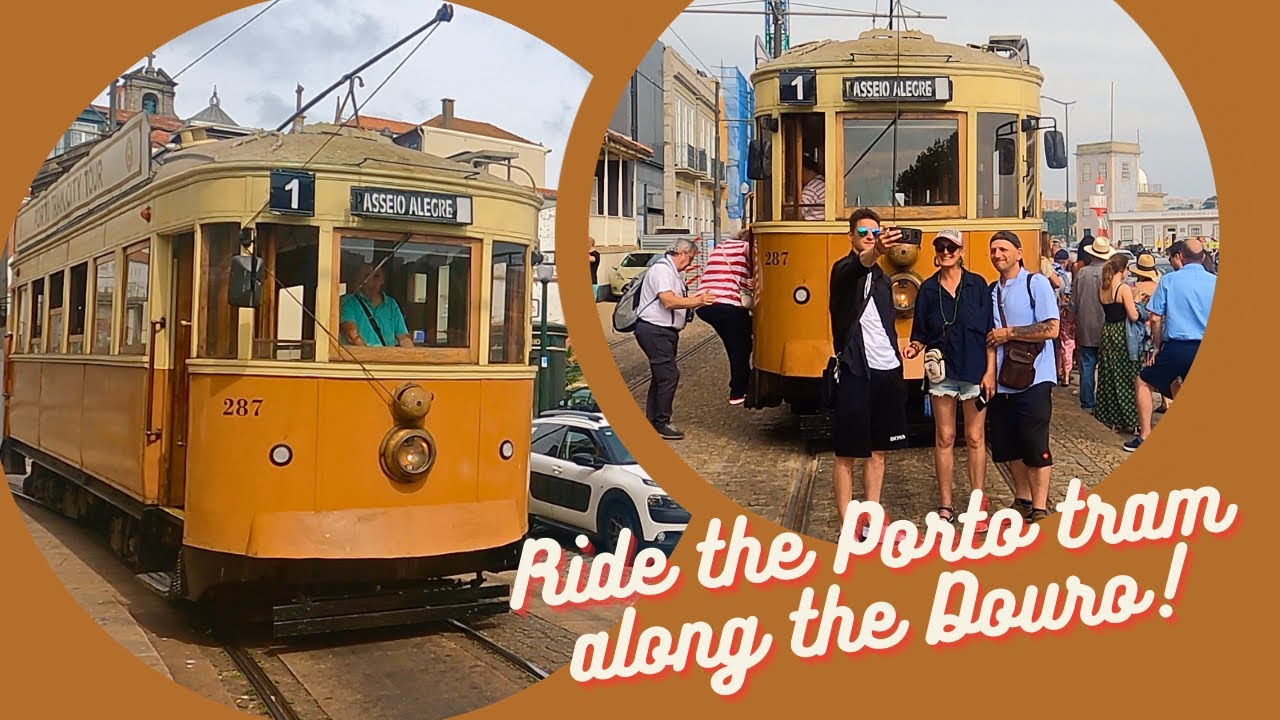 Porto Tram Ride Along the Douro River 4K