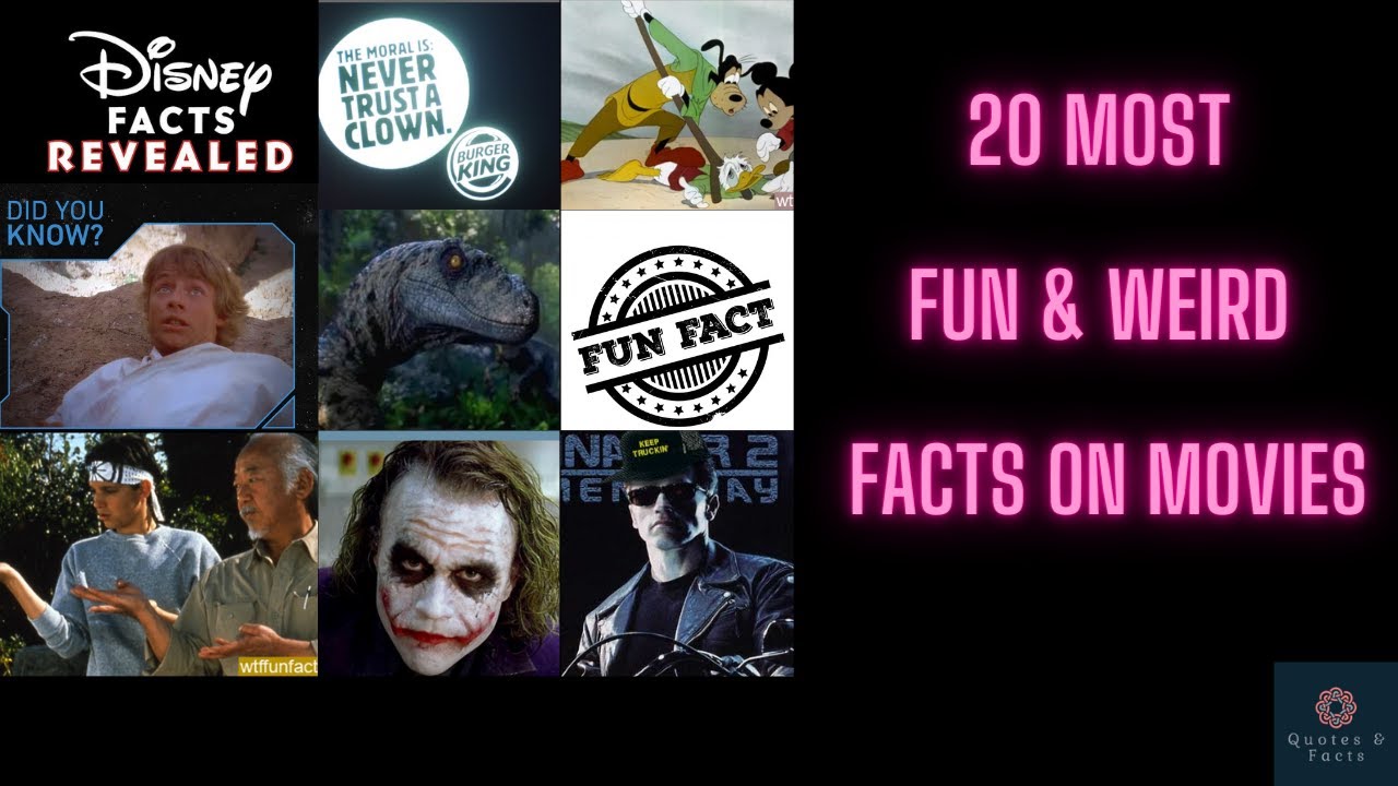 20 MOST FUN AND WEIRD MOVIE FACTS