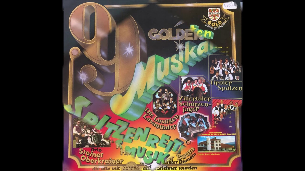 Lustiger Seppl, Steiner Quintett, Goldene Musikanten 9 Tyrolis, LP49983, Josef &Scaron;mid