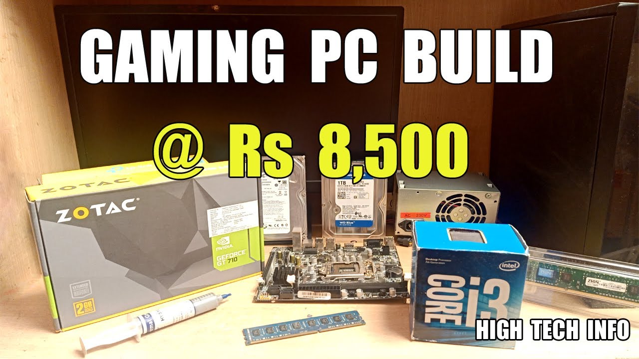 i3 GAMING PC BUILD Under Rs 8500  -  Cheapest Gaming PC Assemble