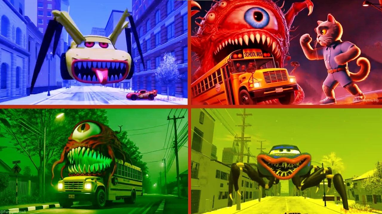 🚌SCHOOL BUS EATER🎶CoffinDance Song