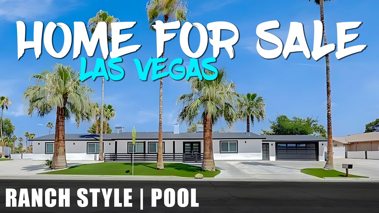Las Vegas Home for Sale | Single Story Rancher w/ Pool | Remodeled on MASSIVE Lot | No HOA | $1.1M