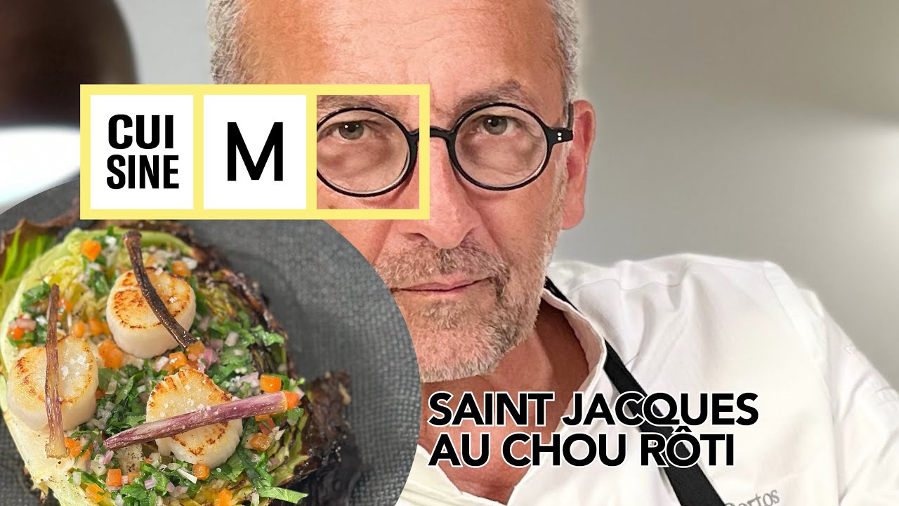 Saint-Jacques au Chou Rôti  🎄| Michel Portos | Cuisine M